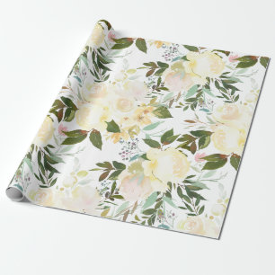Erröten rosa Elfenbeinbeige Geschenkpapier