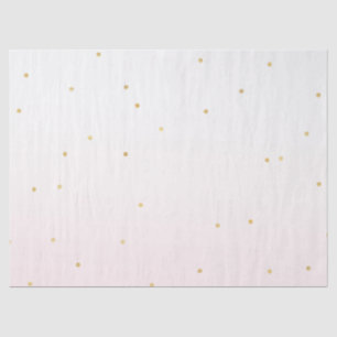 Erröten rosa Goldconfetti-Schein Ombre Seidenpapier