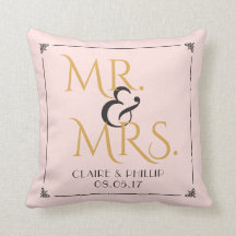 Erröten rosa Herr u. Frau Wedding Keepsake des