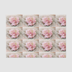 Erröten rosa Herzhydrangea-Fliesen für decoupage Seidenpapier