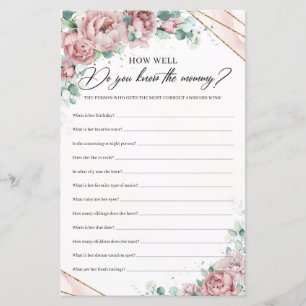 Erröten Sie Rose, wie gut Sie die Mama kennen