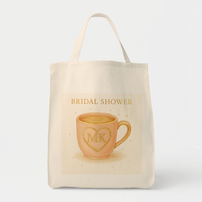 Errötend rosa Kaffeetasse Tragetasche (Vorne)