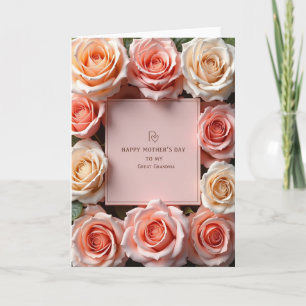 Errötend Rosa Oma-Tag-Karte Karte
