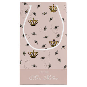 Errötend Rosa Zukunft Mrs Queen Bee Goldkrone Kleine Geschenktüte