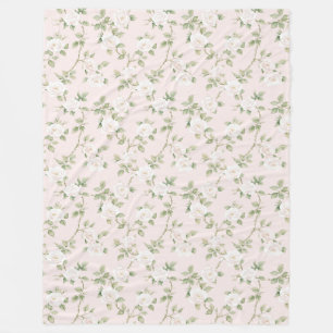 Errötend Weiße Blüten Fleecedecke