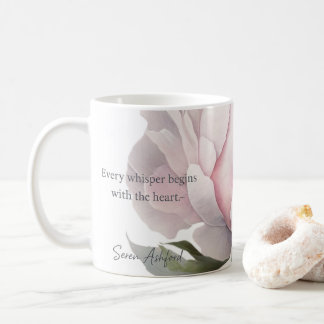 Errötende Blüten mit geflüsterten Worten Tasse