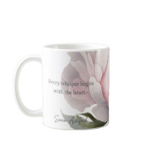 Errötende Blüten mit geflüsterten Worten Tasse