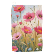 Errötende Blüten | Rosa Blumenwiese Floral