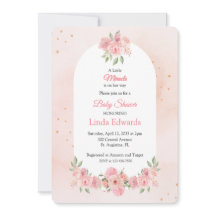 Errötende Florale Kleine Wunder Baby Shower