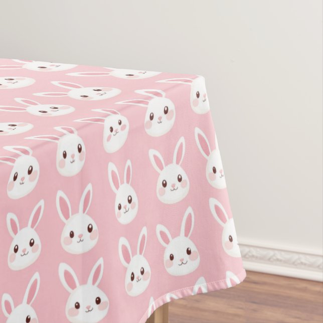 Errötende Hasengesichter Tischdecke (Beispiel)