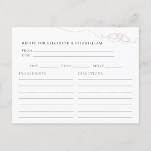 Errötende Hochzeitsringe Brautparty Rezept Anfrage Postkarte