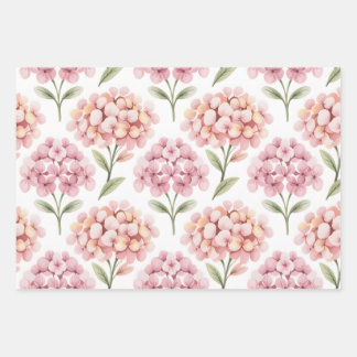 Errötende Hortensie Geschenkpapier Set