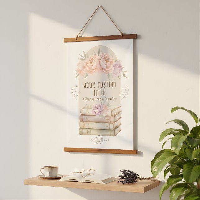 Errötende Pfingstrosen Blumen Teppichwandbehang Wandteppich Mit Holzrahmen (Blush Peonies Flowers Tapestry)