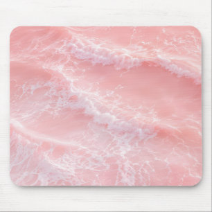 Errötende rosa Ozeanwellen Mousepad