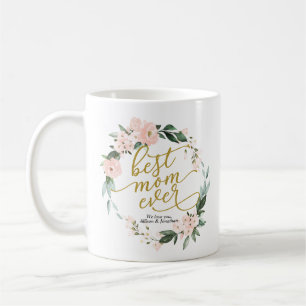 Errötender floraler Kranz Beste Mutter Aller Mütte Kaffeetasse