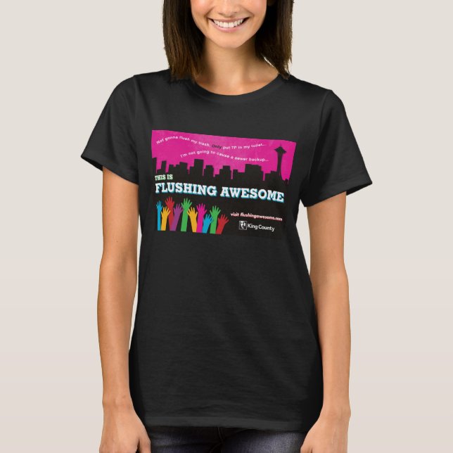 Errötendes fantastisches der T - Shirt-Schwarzes T-Shirt (Vorderseite)