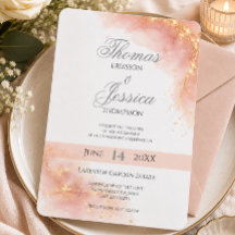 Errötendes Gold Glanz Romantische Hochzeit Eleganz