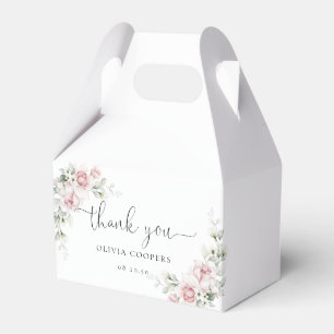 Errötendes Rosa Blumen Geschenkbox für Babyparty Geschenkschachtel