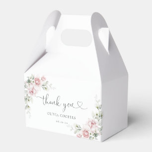 Errötendes Rosa Blumen Geschenkbox für Babyparty Geschenkschachtel