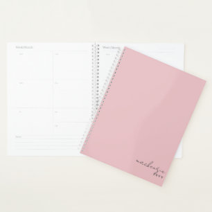 Errötendes Rosa Elegant Einfach Minimalistisch Per Planer