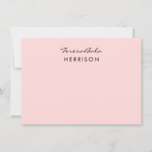 Errötendes Rosa | Moderne Minimalistische Monogram