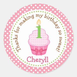 Ęrs autocollants de Merci d'anniversaire de petit