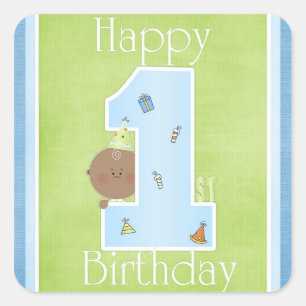 Ęrs autocollants heureux d'anniversaire