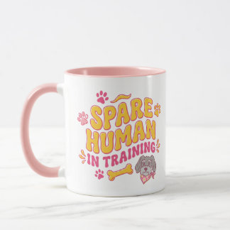 Ersatz-Mensch-Hunde-Tasse, personalisiert mit Name Tasse