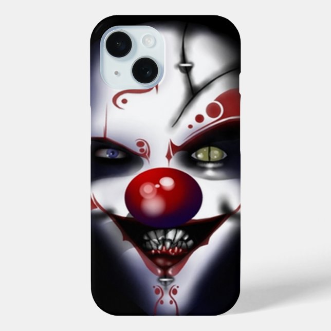 Ersatzchirurg - böser Clown iPhone 15 Hülle (Rückseite)