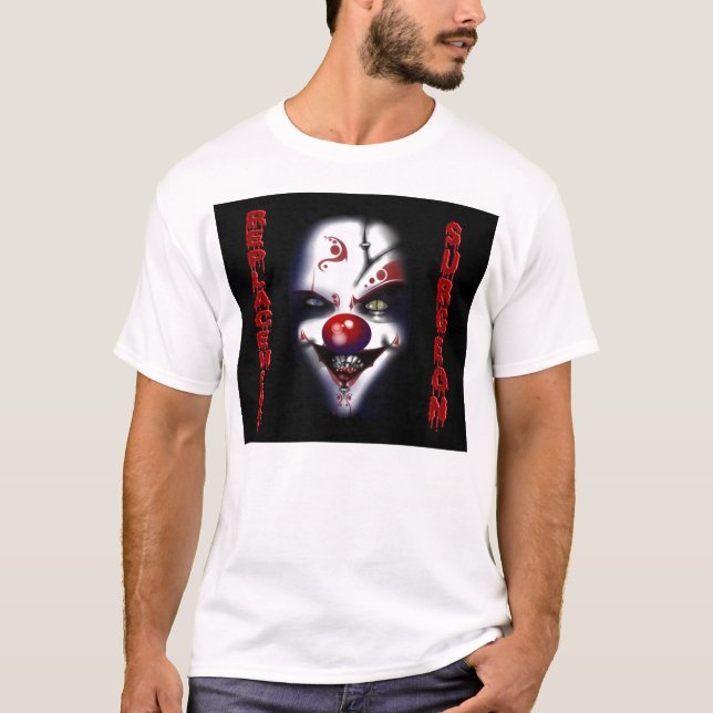 Ersatzchirurg - böser Clown T-Shirt (Vorderseite)