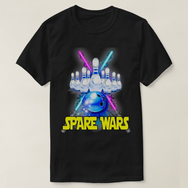 Ersatzkriege, die dem Bowling-Teamdesign entsprech T-Shirt (Design vorne)
