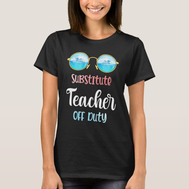 Ersatzlehrer für Sonnenbrille Sommerurlaub T-Shirt (Vorderseite)