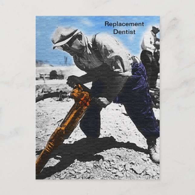 Ersatzzahnarzt Postkarte (Vorderseite)