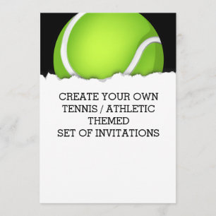 Erschaffen Sie eine Tennis-Einladung Einladung