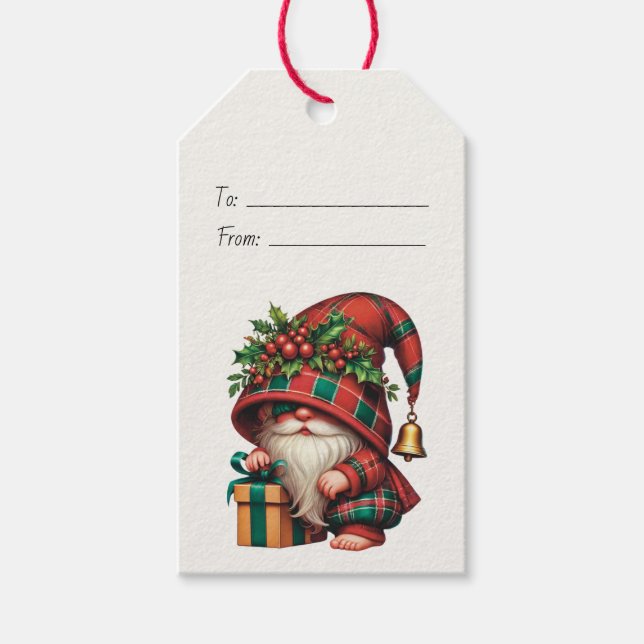 Erschaffen Sie Ihr eigenes, schönes Weihnachten Ka Geschenkanhänger (Vorderseite)