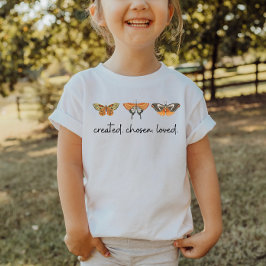 Erschafftes ausgewähltes Christliches Kid-Shirt T-Shirt