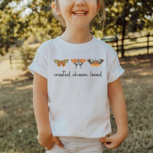 Erschafftes ausgewähltes Christliches Kid-Shirt T-Shirt