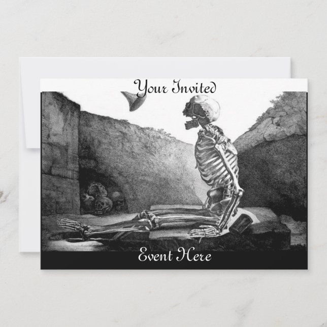 Erscheinen Sie Ihre tote Einladung (Vorderseite)