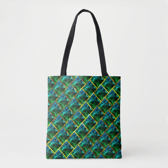 Erscheint Grün smaragdgrün unter goldenem Graten? Tasche (Vorderseite)
