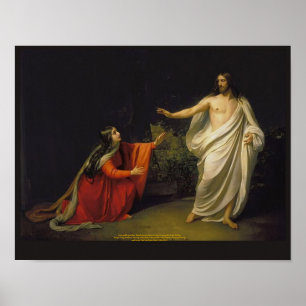 Erscheinung Christi Maria Magdalene Poster