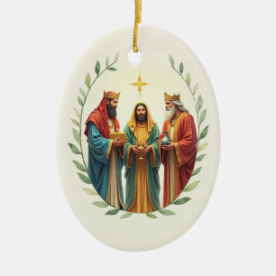 Erscheinung des Herrn Drei Weise Könige Gottes Fri Keramik Ornament