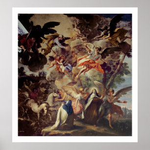 Erscheinung von St Joseph nach St Theresa Poster