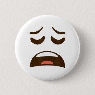 Erschöpfte gefühlvolle Emoticon Kostüme Leichte Ha Button