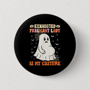 Erschöpfte schwangere Lady ist mein KostümHallowee Button
