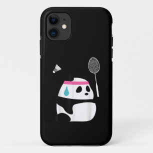 Erschöpfter Badminton-Panda lustig süß Case-Mate iPhone Hülle