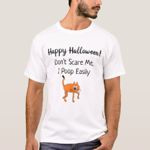 Erschreck mich nicht, ich kacke leicht Halloween L T-Shirt