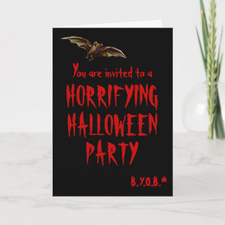 Erschreckende Halloween-Party-Einladung Einladung