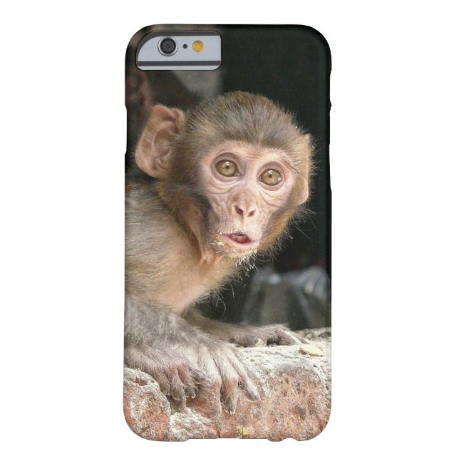 Erschrockener Affe mit großem Augenmobilekasten Case-Mate iPhone Hülle (Rückseite)