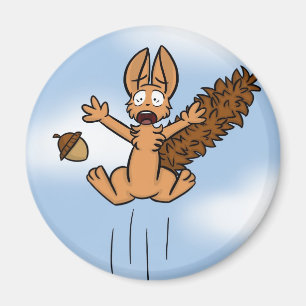 Erschrockener Eichhörnchen-Magnet Magnet