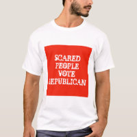 ERSCHROCKENER LEUTE-ABSTIMMUNGS-REPUBLIKANER-T -